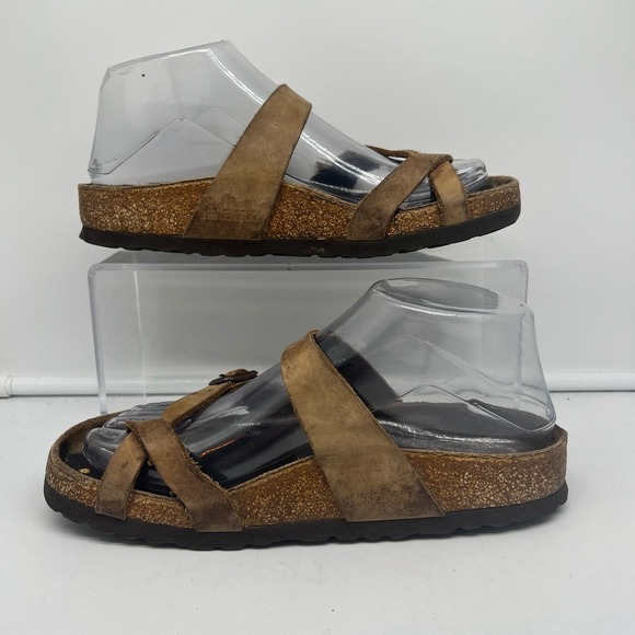 Birkenstock Sandals Womens 36 Mayari Toe Strap Tan US 5 - Picture 2 of 9